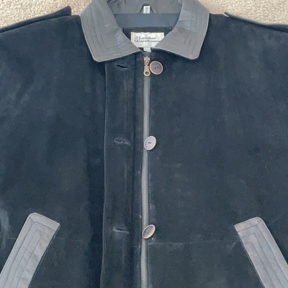 The Leather Warehouse suede and leather 1990s Y2K new with tags dead stock coat - Picture 12 of 12